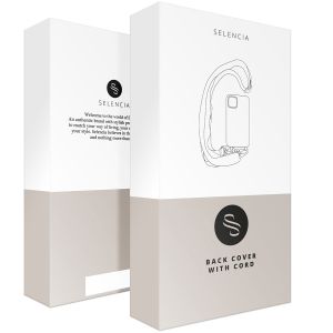 Selencia Silikonhülle mit abnehmbarem Band für das iPhone 12 (Pro) - Dunkelblau