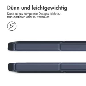 iMoshion Trifold Hardcase Klapphülle für das iPad 9 (2021) 10.2 Zoll / iPad 8 (2020) 10.2 Zoll / iPad 7 (2019) 10.2 Zoll - Dunkelblau