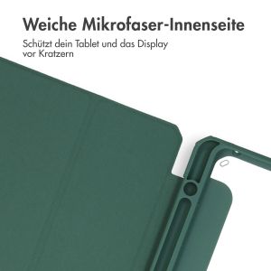 iMoshion Trifold Hardcase Klapphülle für das Samsung Tab S9 FE 10.9 Zoll / Tab S9 11.0 Zoll - Grün