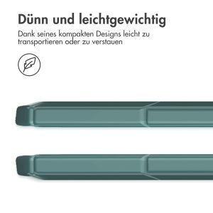 iMoshion Trifold Hardcase Klapphülle für das Samsung Galaxy Tab A9 Plus - Grün