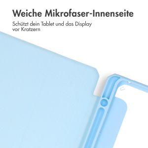 iMoshion Trifold Hardcase Klapphülle für das iPad Air 5 (2022) / Air 4 (2020) - Hellblau