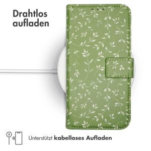 iMoshion ﻿Design Klapphülle für das Samsung Galaxy A52(s) (5G/4G) - Green Flowers