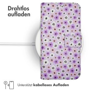 iMoshion ﻿Design Klapphülle für das Samsung Galaxy S20 FE - Purple Flowers