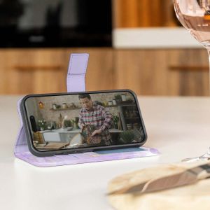 iMoshion ﻿Design Klapphülle für das Samsung Galaxy A14 (5G/4G) - Purple Marble