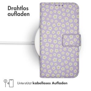 iMoshion Design Klapphülle für das Motorola Moto G34 - White Daisy
