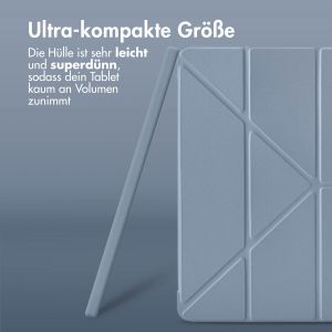 iMoshion Origami Klapphülle für das iPad Air 5 (2022) / Air 4 (2020) / Pro 11 (2018 / 2020 / 2021 / 2022) - Dark Lavender