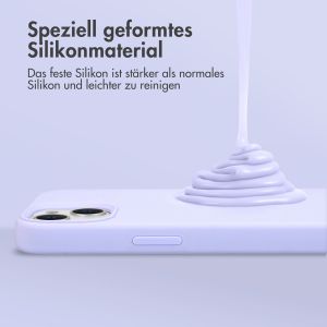 Accezz Liquid Silikoncase Lila für das iPhone SE (2022 / 2020) / 8 / 7