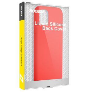 Accezz Liquid Silikoncase Rot für das iPhone 11