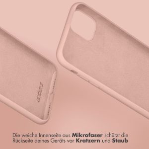 Accezz Liquid Silikoncase für das iPhone 15 - Rosa