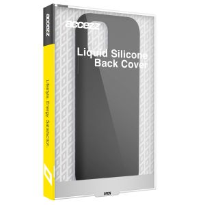Accezz Liquid Silikoncase für das iPhone 12 (Pro) - Schwarz
