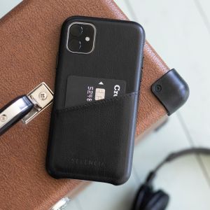 Selencia Veganes Leder-Backcover Samsung Galaxy A52(s) (5G/4G) - Schwarz