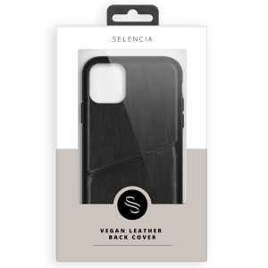 Selencia Vayu Veganes Leder-Backcover Schwarz Samsung Galaxy S21 Plus