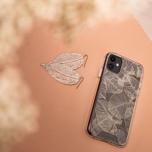 Selencia Fashion-Backcover mit zuverlässigem Schutz für das iPhone 14 Plus - Gold Botanic