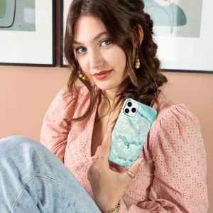 Selencia Maya Fashion Backcover für das iPhone SE (2022 / 2020) / 8 / 7 / 6(s) - Agate Türkis