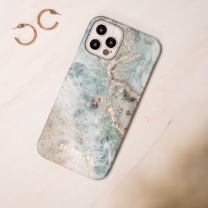 Selencia Maya Fashion Backcover iPhone 13 - Marble Blue