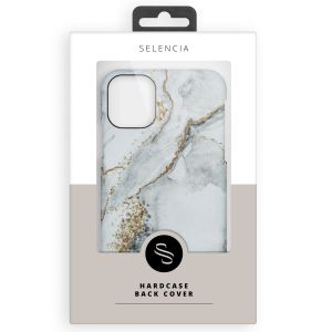 Selencia Maya Fashion Backcover iPhone 13 Mini - Marble Stone