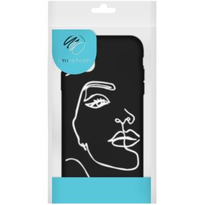 iMoshion Design Hülle für das iPhone 13 - Face - Weiß