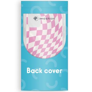 iMoshion Design Hülle für das iPhone 13 Pro - Retro Pink Check