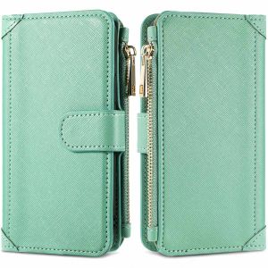 iMoshion Luxuriöse Portemonnaie-Klapphülle iPhone 13 Mini - Grün