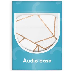 iMoshion Design Hardcover Case für AirPods Pro 2 - White Graphic