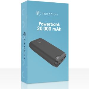 iMoshion Powerbank - 20.000 mAh - Schnelles Aufladen und Power Delivery - Schwarz