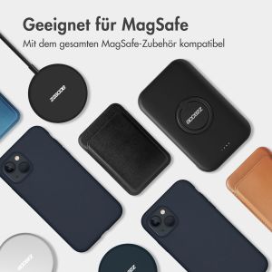 Accezz Liquid Silikoncase mit MagSafe für das iPhone 12 Mini - Dunkelblau