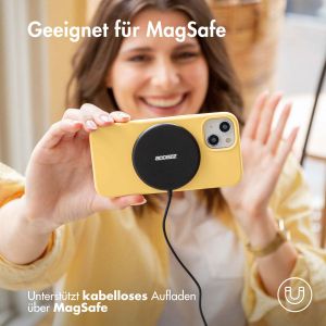 Accezz Liquid Silikoncase mit MagSafe für das iPhone 14 Pro - Gelb