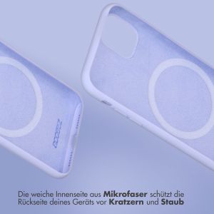 Accezz Liquid Silikoncase mit MagSafe für das iPhone 15 Plus - Violet