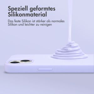 Accezz Liquid Silikoncase mit MagSafe für das iPhone 15 Plus - Violet
