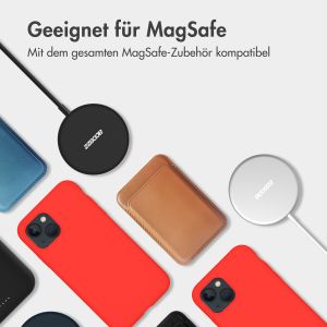 Accezz Liquid Silikoncase mit MagSafe für das iPhone 15 Pro - Rot
