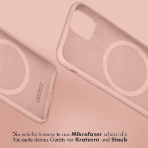 Accezz Liquid Silikoncase mit MagSafe für das iPhone 15 Pro - Rosa