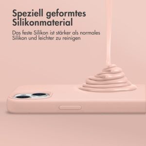 Accezz Liquid Silikoncase mit MagSafe für das iPhone 13 - Rosa