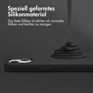 Accezz Liquid Silikoncase mit MagSafe für das iPhone 13 Mini - Schwarz