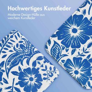 iMoshion Design Slim Hard Case Sleepcover für das Kobo Nia - Flower Tile
