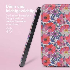iMoshion Design Slim Hard Case Sleepcover für das Kobo Clara 2E / Tolino Shine 4 - Flower Watercolor