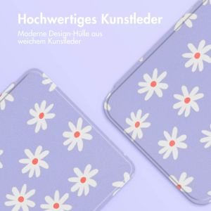 iMoshion Design Slim Hard Case Sleepcover für das Amazon Kindle (2022) 11th gen - Flowers Distance