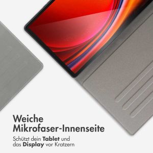 Accezz Classic Tablet Case für das Samsung Galaxy Tab S9 / S9 FE - Schwarz