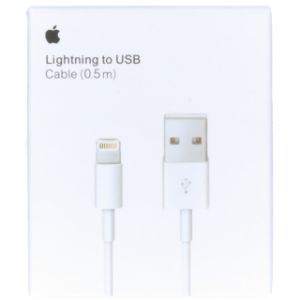 Apple Lightning auf USB-Kabel für das iPhone SE (2022) - 0,5 Meter - Weiß