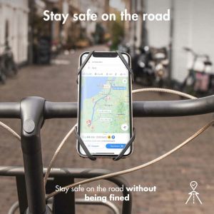 Accezz Telefonhalter für das Fahrrad für das Samsung Galaxy A52 (5G) - Verstellbar - Universell - Schwarz