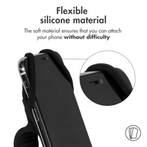 Accezz Telefonhalter für das Fahrrad für das iPhone 13 Pro Max - Verstellbar - Universell - Schwarz