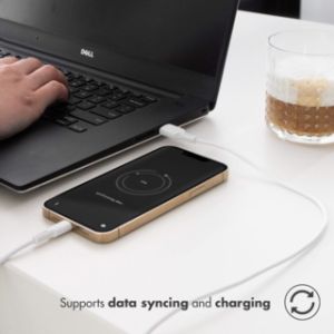 Accezz Lightning- auf USB-Kabel für das iPhone 12 - MFI-zertifiziertes - 2 m - Weiß