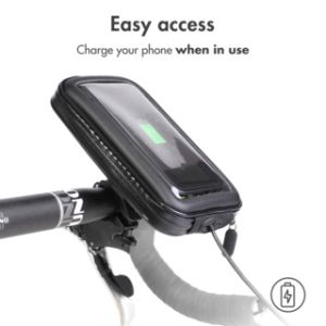 Accezz Telefonhalter Fahrrad für das iPhone Xr - universell - mit Gehäuse - schwarz