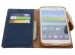 Mercury Goospery Canvas Diary Klapphülle für Samsung Galaxy S5 (Plus)/Neo - Blau