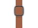 Apple Leather Band Modern Buckle für die Apple Watch Series 1-9 / SE - 38/40/41 mm - Größe L - Saddle Brown