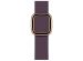 Apple Leather Band Modern Buckle für die Apple Watch Series 1-9 / SE - 38/40/41 mm - Größe L - Aubergine