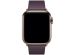 Apple Leather Band Modern Buckle für die Apple Watch Series 1-9 / SE - 38/40/41 mm - Größe L - Aubergine