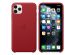 Apple Leder-Case Rot für das iPhone 11 Pro Max