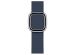 Apple Leather Band Modern Buckle für die Apple Watch Series 1-9 / SE - 38/40/41 mm - Größe M - Deep Sea
