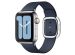 Apple Leather Band Modern Buckle für die Apple Watch Series 1-9 / SE - 38/40/41 mm - Größe L - Deep Sea