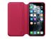 Apple Leather Folio Klapphülle iPhone 11 Pro Max - Raspberry
